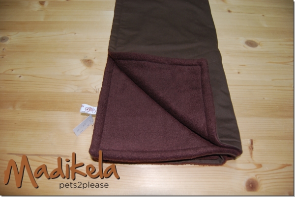 Kuscheldecke Uni braun ohne Füllung 70 x 100 cm